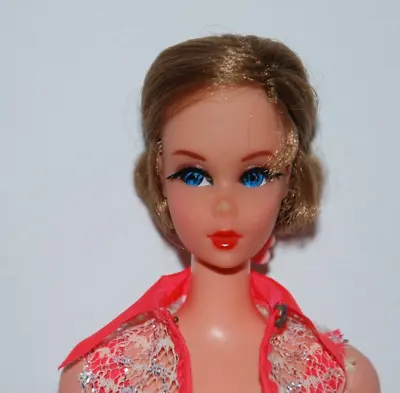 Vintage Light Brown Brunette Nape Curl Talking Barbie Doll Vgc • $299.99
