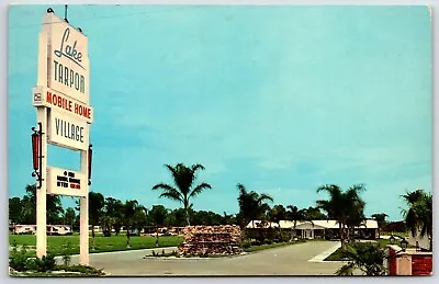 Vintage Postcard - Lake Tarpon Mobile Home Village - U.S 19 - Palm Harbor FL • $3.75