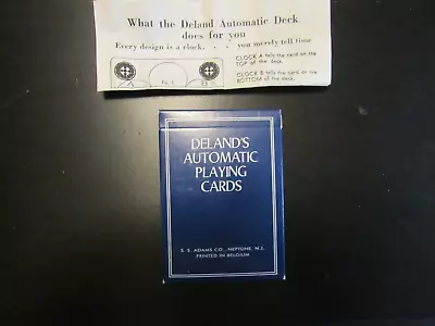 DELAND'S Automatic Playing Cards MARKED DECK Magic Trick VINTAGE • $8.99