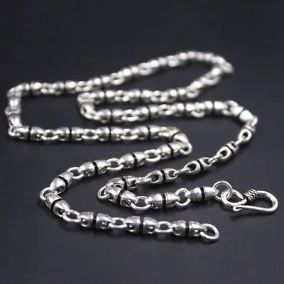 Sterling Silver Chain 925 Men Necklace Vintage Jewelry 5mm Yubbao Chain 20inchL • $79.90