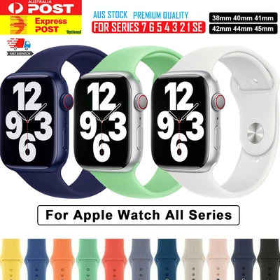 $5.99 • Buy Apple Watch IWatch Sports Band Strap Series SE 8 7 6 5 4 3 38 40 41 42 44 45 49