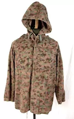 VINTAGE Austrian AUSTRIA ARMY M57 Pea Dot CAMO HOODED JACKET COAT • $51