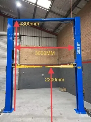 Extra High & Wide 4.5 Tonne Clearfloor CL4500XH 2 Post Hoist - CLASSIC LIFT • $6600