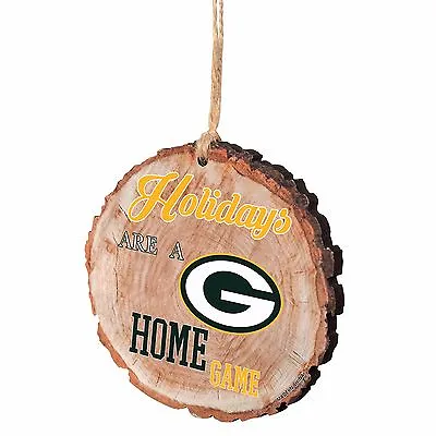 Green Bay Packers Christmas Tree Ornament Stump New - Holidays Are A Home Game • $8.96