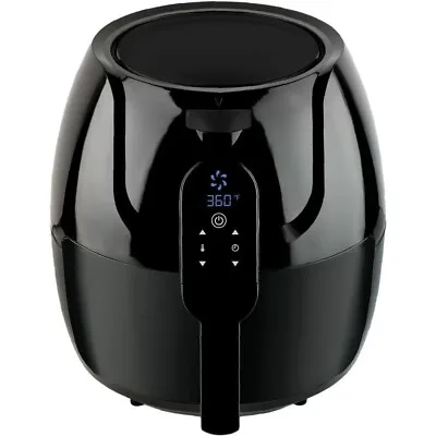 Premium 5.8 Qt. Black Family-Sized Digital Air Fryer With Recipes By Modernhome • $94.40