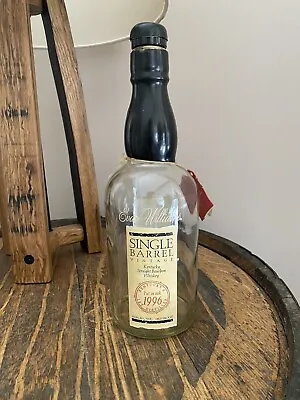 Evan Williams Vintage Bourbon Bottle Empty Put In Oak 1996 • $10