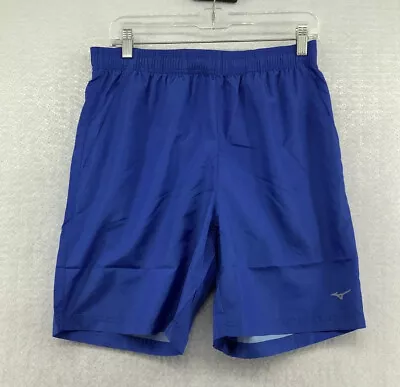 Mizuno Mens Energy Elastic Waist Pull On Azul Safira Bermuda Shorts Size Medium • $24.99