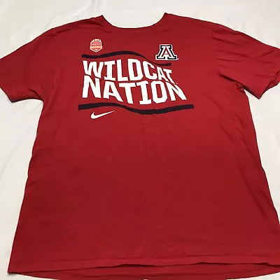 Nike Mens Arizona Wildcats T-Shirt XL Red U Of A Football Fiesta Bowl • $15.88