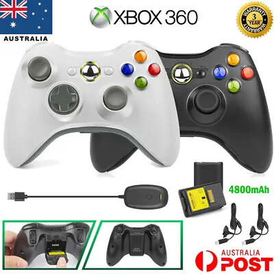  Replacement Wireless Controller & Rechargerable Battery For Microsoft XBOX 360 • $45.99