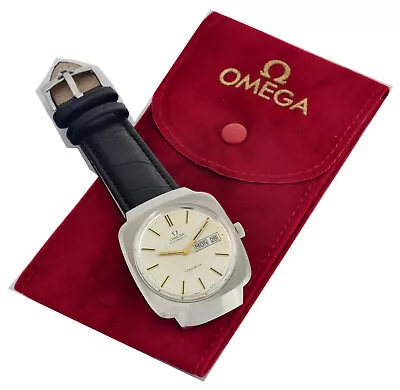 Vintage OMEGA Geneve Automatic Day Date Automatic Mens Watch - 1972 - Cal 1022 • $949.98