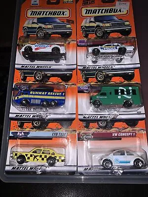 Matchbox 1997- 1998 Volkswagen Police Taxi Recsue Transporter Lot Of 6 • $16