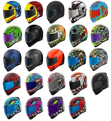Icon Airform Full Face Motorcycle Helmet - FREE SHIPPING & FREE RETURNS • $225