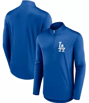 Los Angeles Dodgers Fanatics Blue 1/4 Zip Tough Minded Pullover Jacket • $44.99