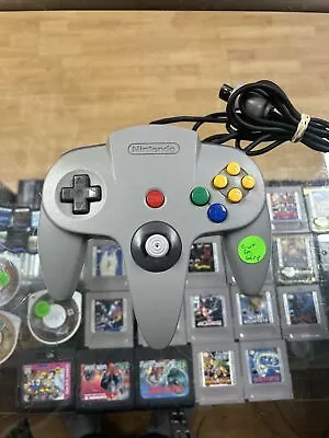 Nintendo 64 N64 Gray Controller Authentic OEM Cosmetic Cuts In Wire • $18