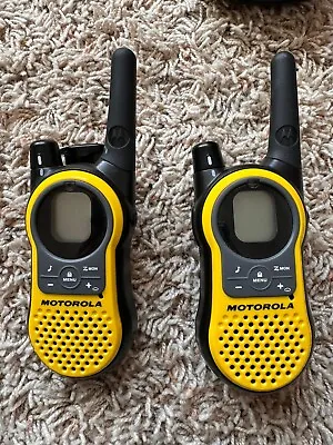 Motorola Talkabout 2 Way Radio MH230R Yellow Walkies • $35