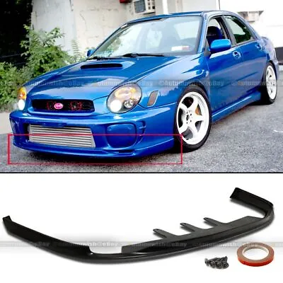 Fit 02 03 Subaru WRX Sedan JDM PD Style PU Front Bumper Lip Spoiler Body Kit • $85.99