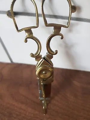 £7.95 • Buy Vintage Antique Footed Brass Candle Snuffer Scissor Style Length 12 Cm