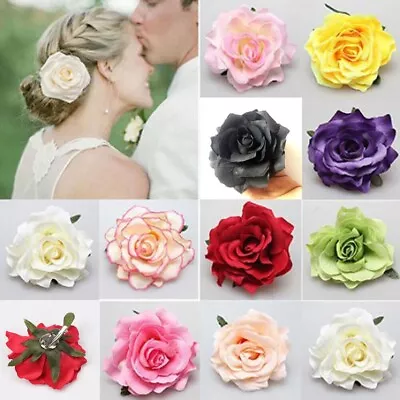 Women Flower Hair Clip Hairpin Brooch Bridal Wedding Party Accessories Headwear • $4.99