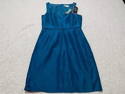 NWT J. Crew Womens Dress Sz 6 Solid Green Wedding & Parties Cotton Viscose • $40