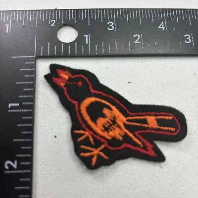 Vintage NOS Orange On Black ORIOLE Bird Patch (Embroidery On Felt) 00SK • $5.95