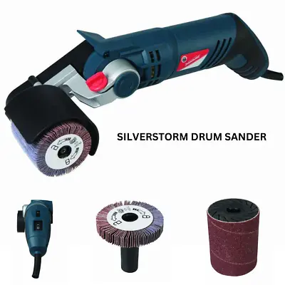 £27.99 • Buy Silverline 806145 Silverstorm Drum Sander Electric Grinder Flap Wheels 60mm 420W