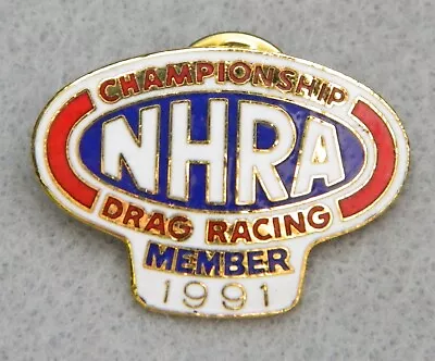 Automemorabilia Pin Racing Drag NHRA Member 1991 • $16