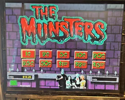 IGT I-game The Munsters 5 Reel 25 Payline Multi Denonination • $79.99