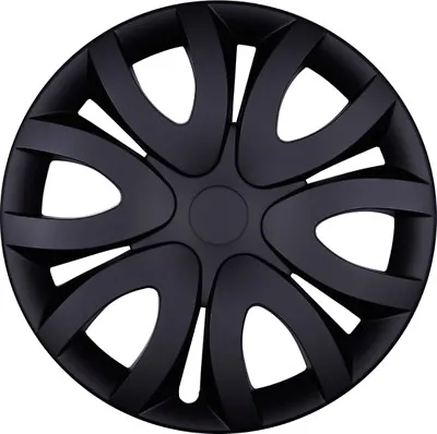 4x Premium Design Hubcaps   Mika   14 Inch #52 IN Black Matte • $140.89
