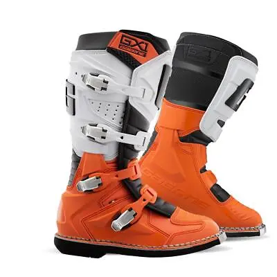 Gaerne GX1 Orange/White Adult MX Boots Motocross Off-Road Enduro • £180