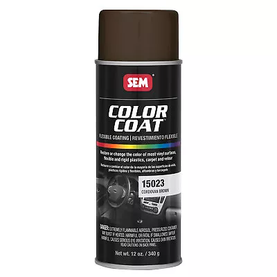 SEM Color Coat Cordovan Brown Vinyl Spray Auto Paint 12 Oz. SEM 15023 • $18.99