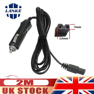 2m 12V DC Replacement Car Cooler Cool Box Mini Fridge 2 Pin Lead Cable Plug Wire • £7.98