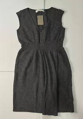 Sparrow For Anthropologie 100% Merino Wool Gray Sleeveless Dress M • $37.50