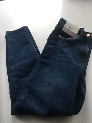 £28.95 • Buy NEXT JEANS RELAXED SKINNY HIGH RISE New BNWT £32 Uk 10 Blue Distressed