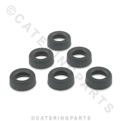 6 X PLASTIC WASH JET RING NUT DISH OR GLASS WASHER ZANUSSI WHIRLPOOL SPARE PARTS • £19