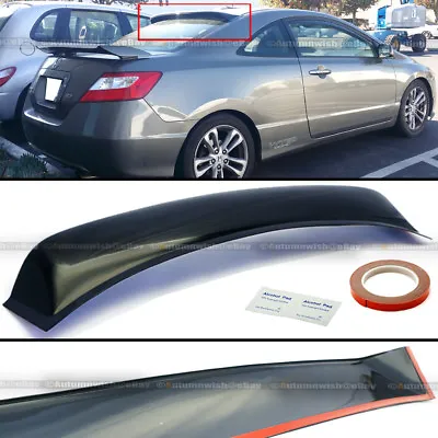 For 06-10 Civic 2dr Coupe Rear Window Roof Sun Rain Shade Vent Visor Spoiler • $42.99