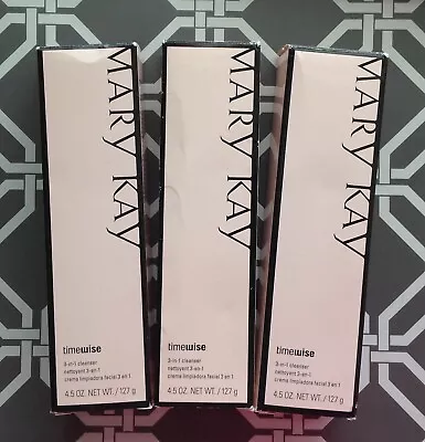 Lot Of 3 New In Box Mary Kay Timewise 3 In 1 Cleanser Normal To Dry Skin • $112.95