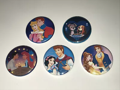 $3.25 • Buy 1.25  Set Of 5 Disney Couples Ariel Lapel Badge Button Pins Pinback [p158]