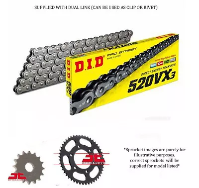 Kawasaki ER-5 Twister (35ps) & (50ps) 1999 DID VX3 X-Ring Chain & Sprocket Kit • £99.95