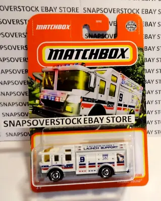 2022 Matchbox White Hazard Squad Fire Truck Mbx Highway Series Mbx #91 Vhtf • $11.95
