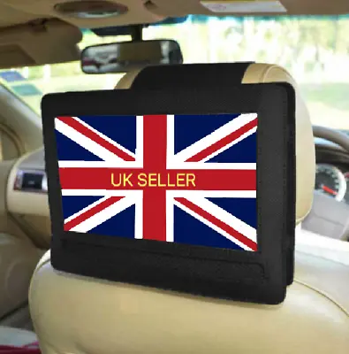 Rear Car Headrest Mount 10   DVD Player Holder Case Swivel Flip Tilt Portable  • £10