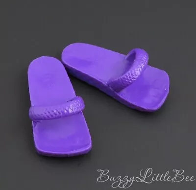 Monster High Doll Gil Webber Manster Boy Purple Flip Flops Sandals Shoes • $12.99