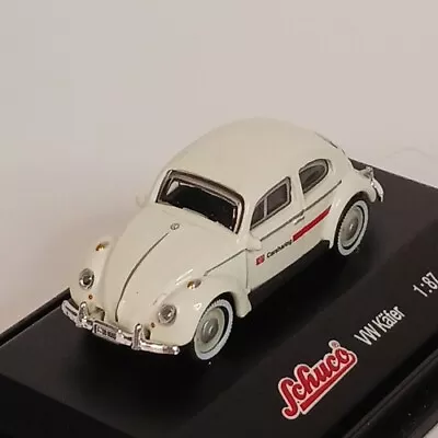 Schuco Volkswagon VW Beetle Kafer Carsharing Diecast 1:87 White Good Condition • $19.42