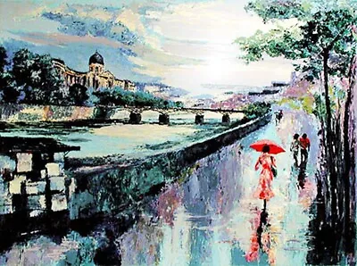 PONT DES ARTS -  Rare Mint Serigraph S/n By Mark King • $990