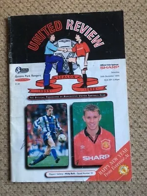 Manchester United Programme 1995 David Beckham Steve Bruce Rookie Signatures • £2000