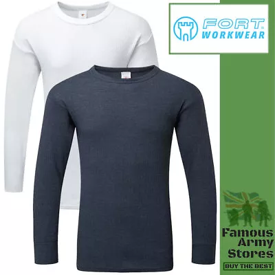 Mens Thermal Long Sleeve Vest Thermal Cosy Base Layer Breathable Soft Top • £6.95