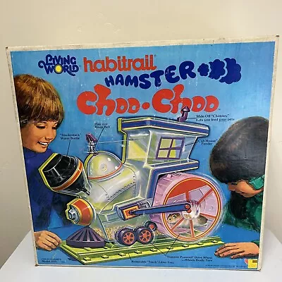 Living World Habitrail Hamster Choo Choo Train House/Enclosure Vintage 1975 • $99.99