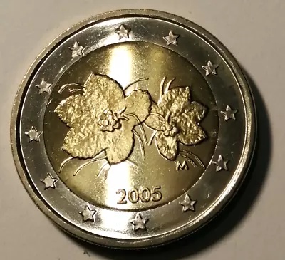*Finland * 2005  * 2  Euro  -cond   UNC   * • $6.90