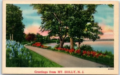 Postcard - Greetings From Mount Holly New Jersey • $3.46