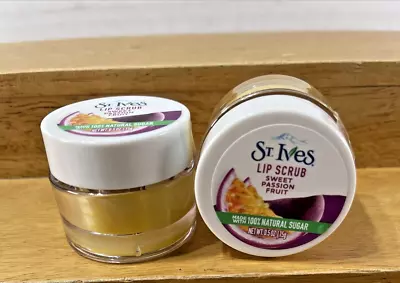 NEW SEALED 2X St. Ives Sweet Passionfruit Lip Scrub 0.5 Oz • $15.59