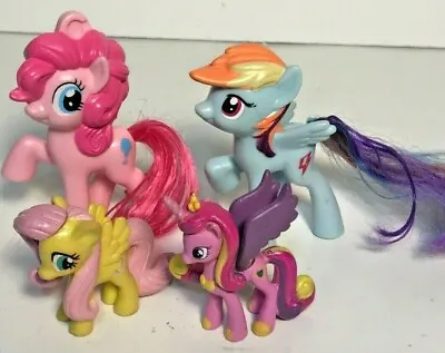 Lot Of 4 My Little Pony McDonald's Toys Rainbow Dash #7 #1 & 2 Miniture Figures • $8.70